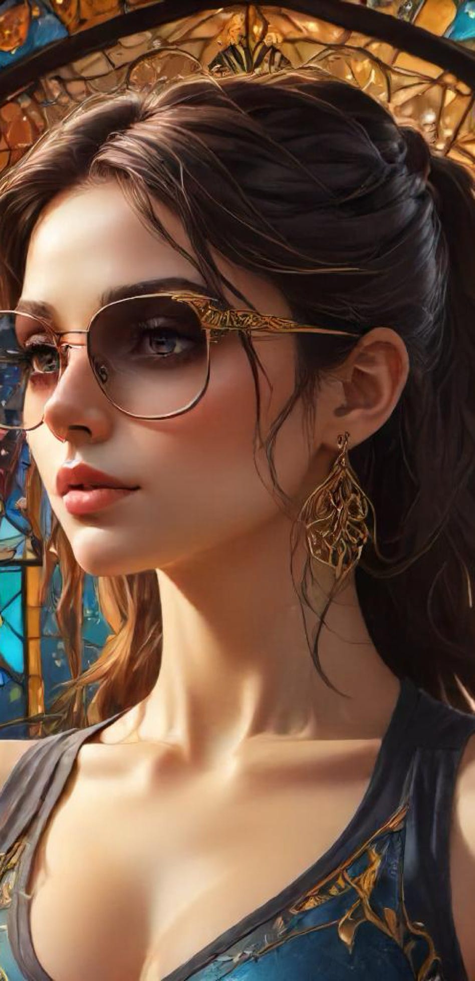 Model wearing walia opticals sunglasses walias-optical-glasses-collection, designer-eyewear-walia, prescription-sunglasses-stylish,