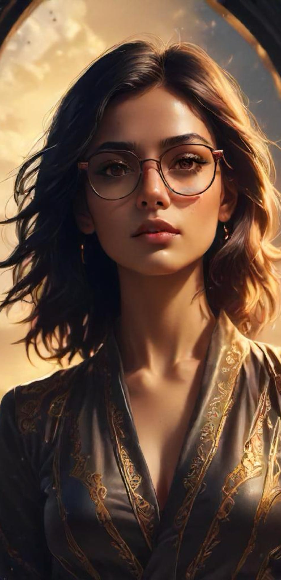 Model wearing walia opticals sunglasses walias-optical-glasses-collection, designer-eyewear-walia, prescription-sunglasses-stylish,